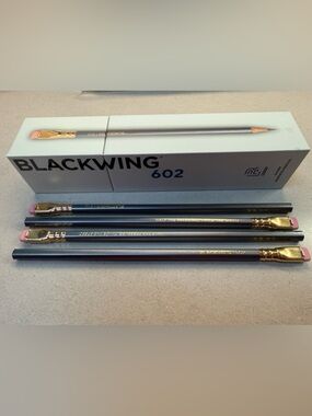 Blackwing 602 Unsharpened Pencils. Half the pressure, twice the speed!